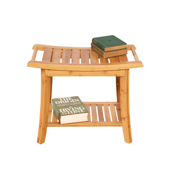 Beachcrest Home Mitch 23.75'' W Bamboo Shower Bench & Reviews Wayfair